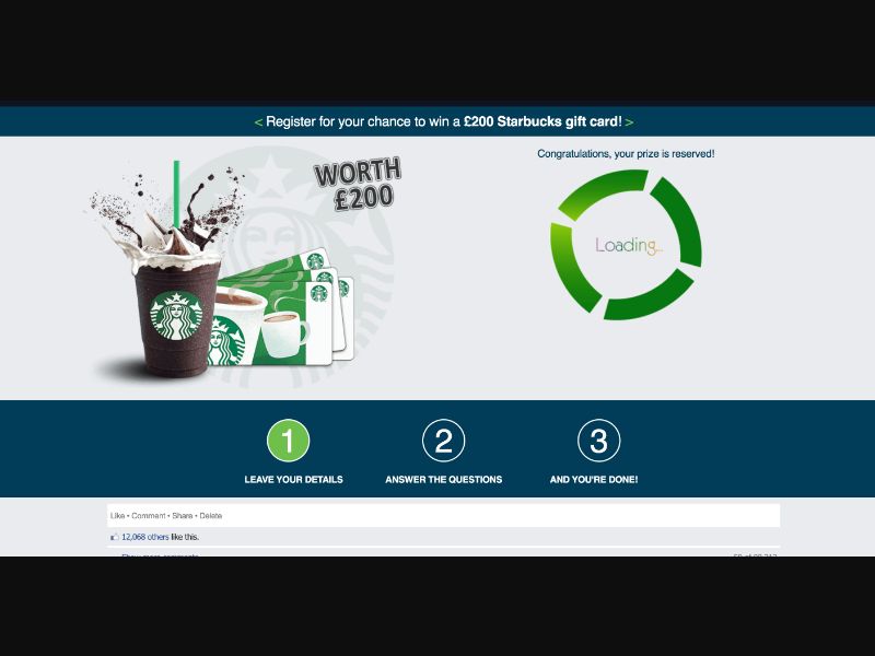 UK - Quiztionnaire - Starbucks FB - (CPL)