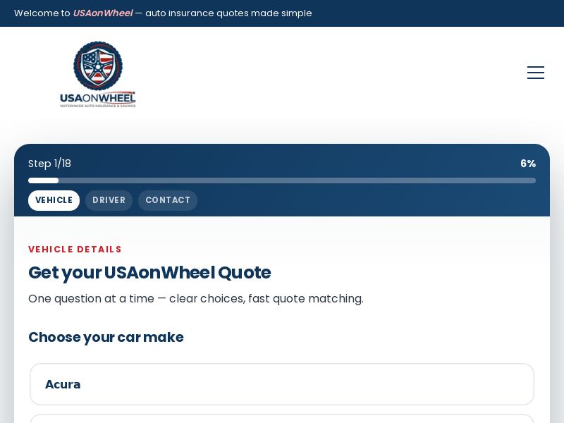 Usaonwheel AutoInsurance - CPL