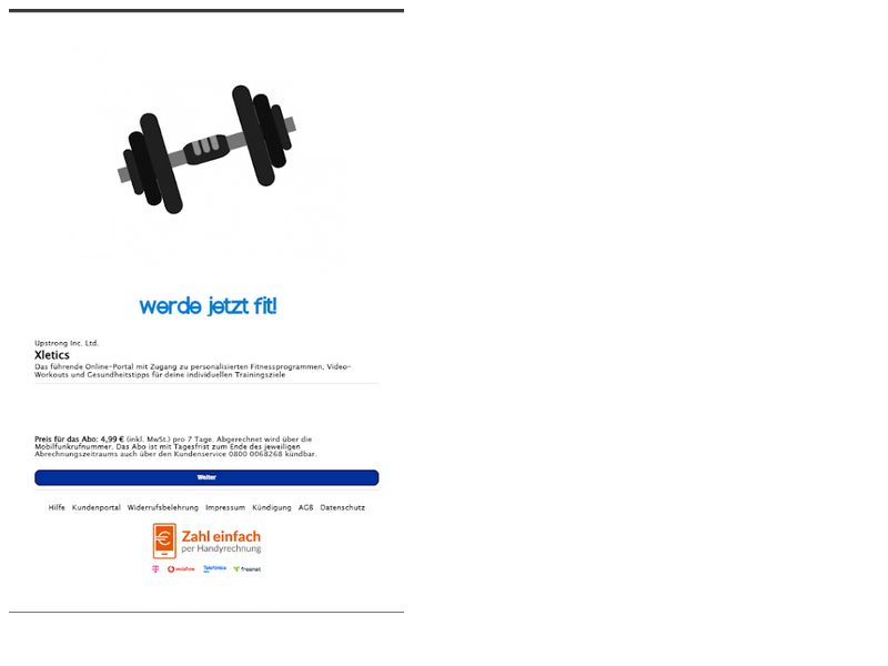 Xletics Halter Vodafone