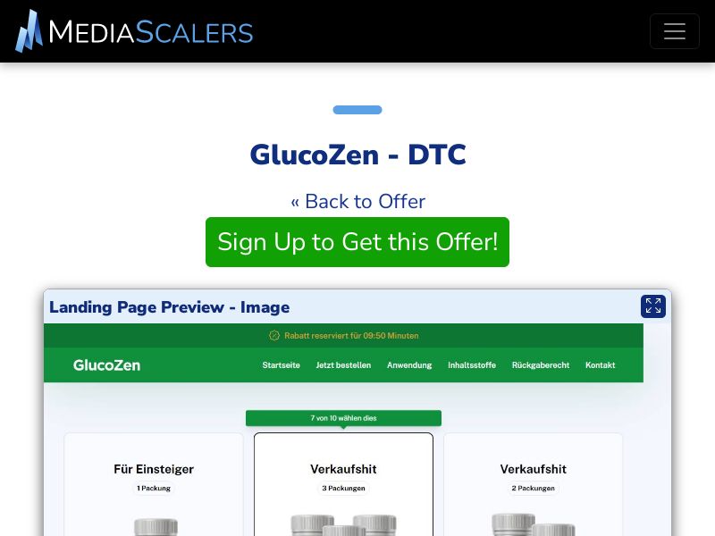 GlucoZen - DTC (Event Tracking) [ES]