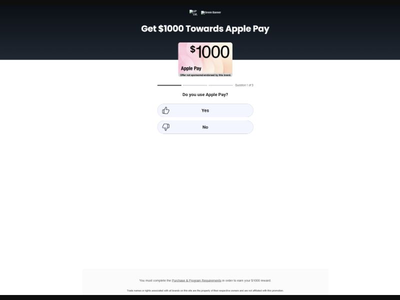 Apple Pay $1000 (US)