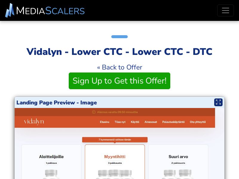 Vidalyn - Lower CTC - Lower CTC - DTC (Event Tracking) [FI]