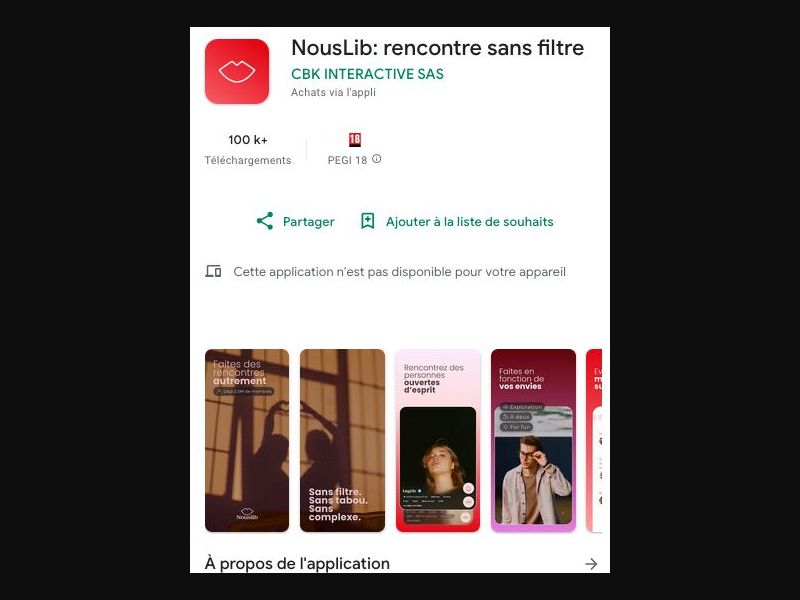 34616 - FR - [MOB] - NousLib Dating Android ( DIRECT) - CPS