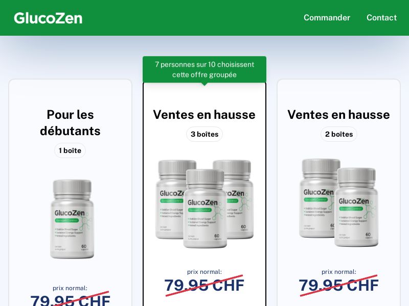 GlucoZen | CH (French) | D2C | Exclusive