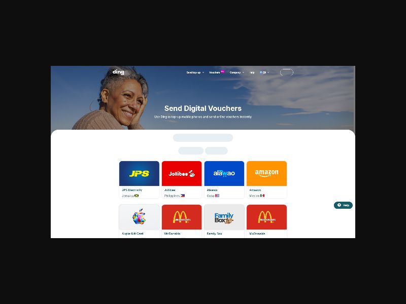 Ding.com - Gift Cards - CPS (US,CA,AU + more)