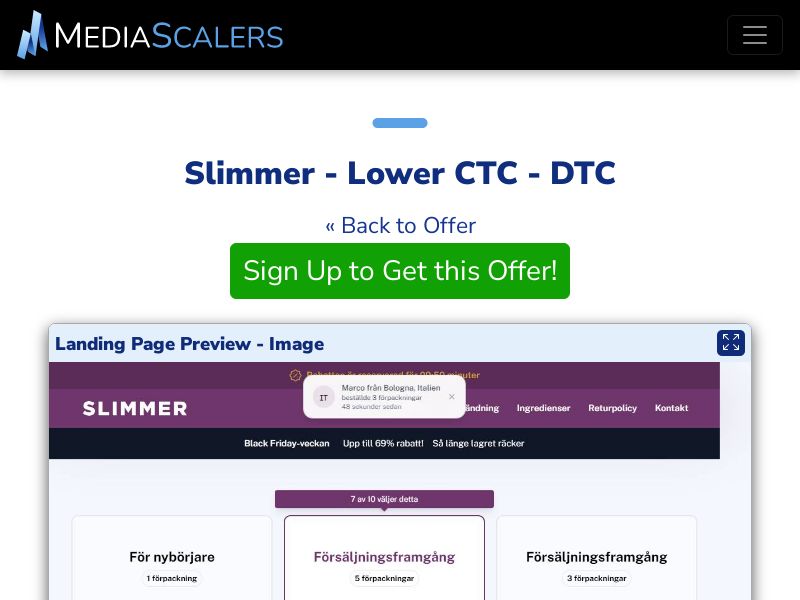 Slimmer - Lower CTC - DTC (Event Tracking) [SE]