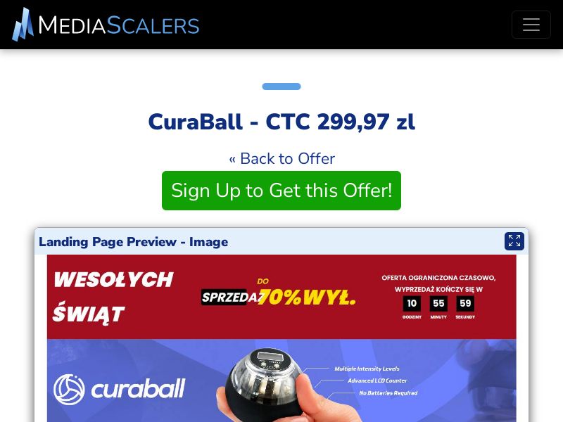 CuraBall - CTC 299,97 zl {+#N/A} (Event Tracking) [PL]