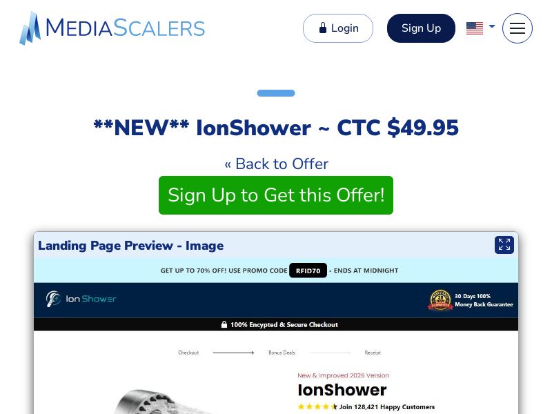 IonShower ~ CTC $49.95 {+Alt-Landers, DTC} (Event Tracking) [US]