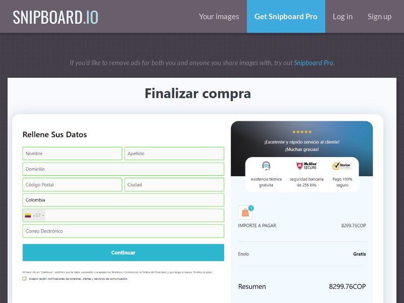 PresentInside - Dynamic (BP) New Design (v1) €2 CTC Fb Pixel + TikTok Prefill BR - CC Submit *CUSTOMIZABLE* *PREFILL*