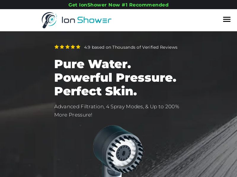 IonShower Shower Head [US] (Social,Banner,Native,Push,SEO,Search,Brand Bidding) - CPA