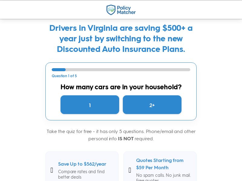 Auto Insurance (Policymatcher.com) | CPL Referral Traffic (Clicks) | O&O Exclusive Offer (YouTube Ads)