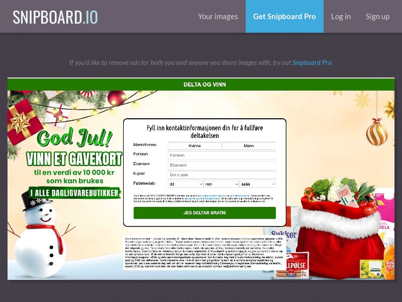 FunClub - Groceries Christmas NO - SOI