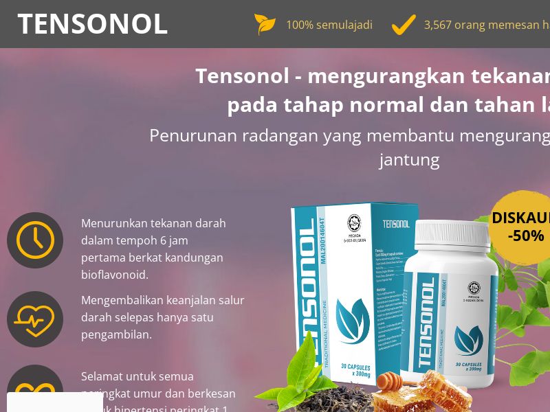 Tensonol MY - PRESSURE STABILIZING PRODUCT HOLD