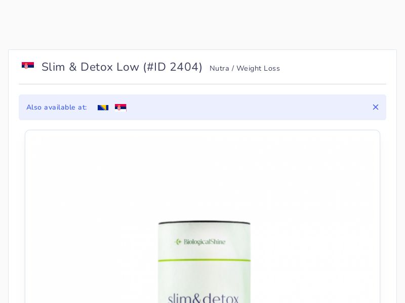 Slim & Detox Low