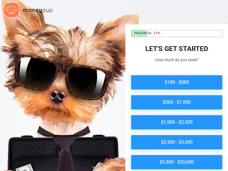 Money Pup Loans - Loans up to $50k - RevShare [US]