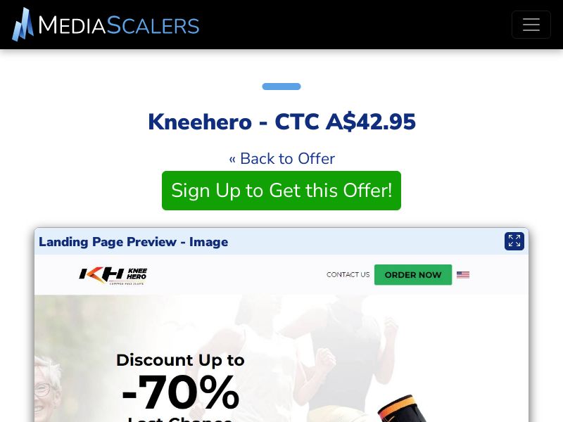 Kneehero - CTC A$42.95 {+Alt-Landers} (Event Tracking) [AU]