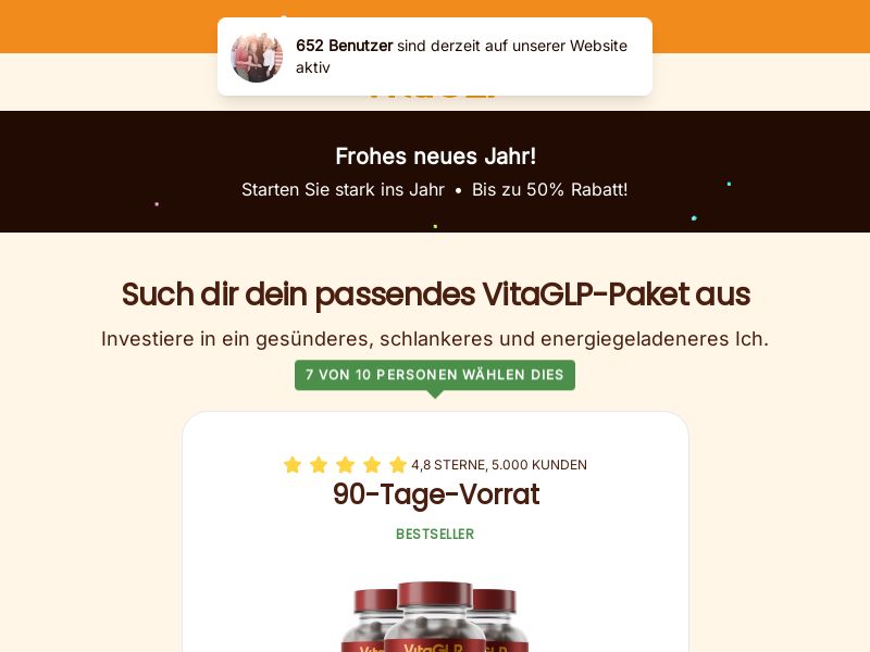 VitaGLP - High CTC - DTC LP [DE,AT,FR,BE,CH] (Banner,Native,Social,Search,SEO,Brand Bidding) - CPA 