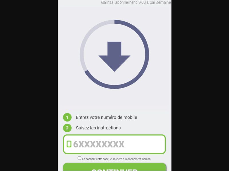 [MOB] Gamsai - Download Ready /LU [Tango, Orange, Post] Click2Sms