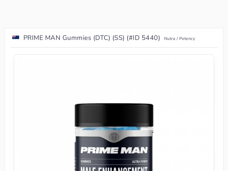 PRIME MAN Gummies (DTC) (SS)