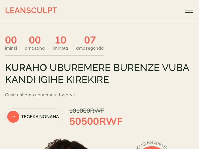 Lean Sculpt (Kinyarwanda lang) RW - WEIGHT LOSS TREATMENT