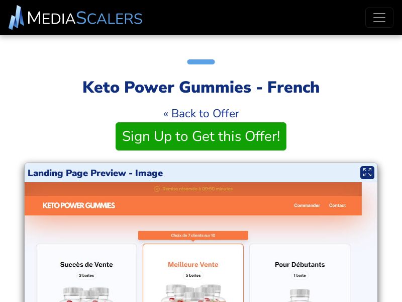 Keto Power Gummies - French {+Advertorial, DTC, Alt-Landers, Quiz} (Event Tracking) [FR, BE]