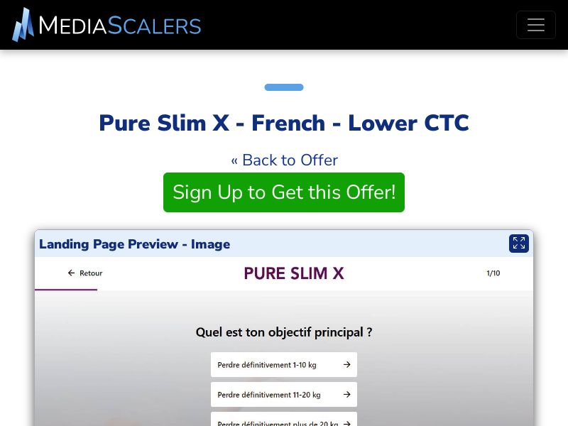 Pure Slim X - French - Lower CTC {+DTC, Alt-Landers} (Event Tracking) [FR, BE]