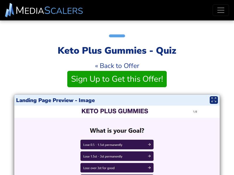 Keto Plus Gummies - Quiz (Event Tracking) [UK]