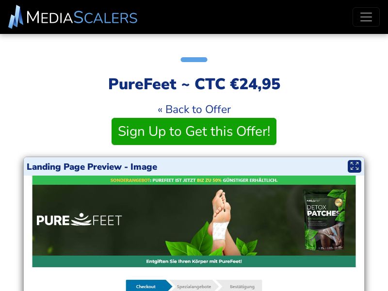 PureFeet ~ CTC €24,95 {+DTC} (Event Tracking) [DE, AT]