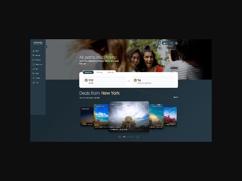 Etihad Airways - Book Flights - RevShare (WW)