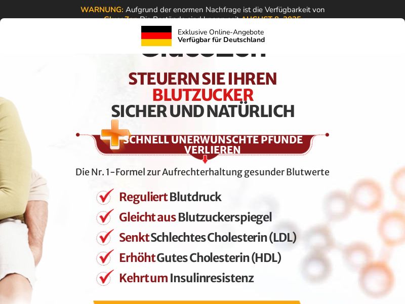 ! NEW OFFER - GlucoZen Blood Sugar - DTC [DE,AT] (Social,Banner,Native,Push,SEO,Search,Brand Bidding) - CPA