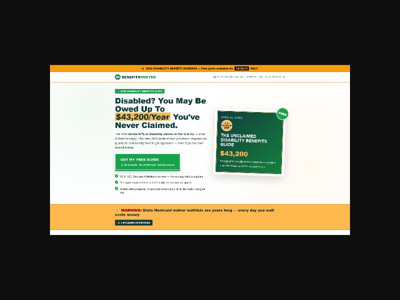 BenefitsHunter - Unclaimed Disability - CPL (US)