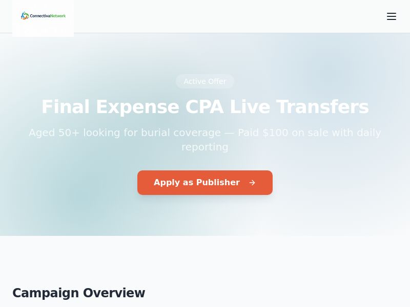 Final Expense CPA Live Transfers (Pay Per Call)