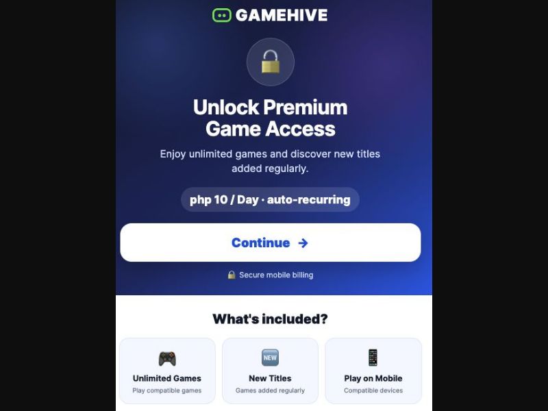 39184 - PH - [MOB] - GameHive - Smart - PIN