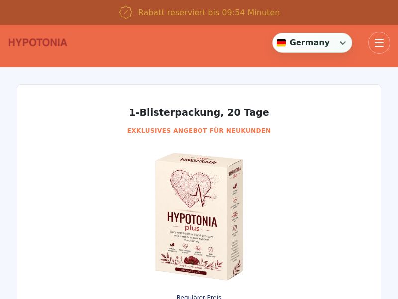 ! NEW OFFER - Hypotonia Blood Pressure V4 - DTC [Multi-GEO] (Social,Banner,Native,Push,SEO,Search) - CPA {No BrandBidding}
