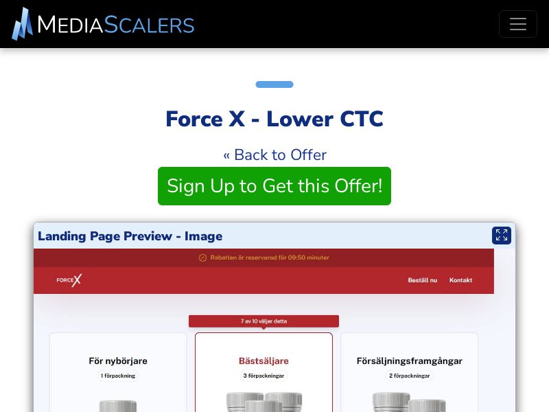 Force X - Lower CTC {+DTC} (Event Tracking) [DK]