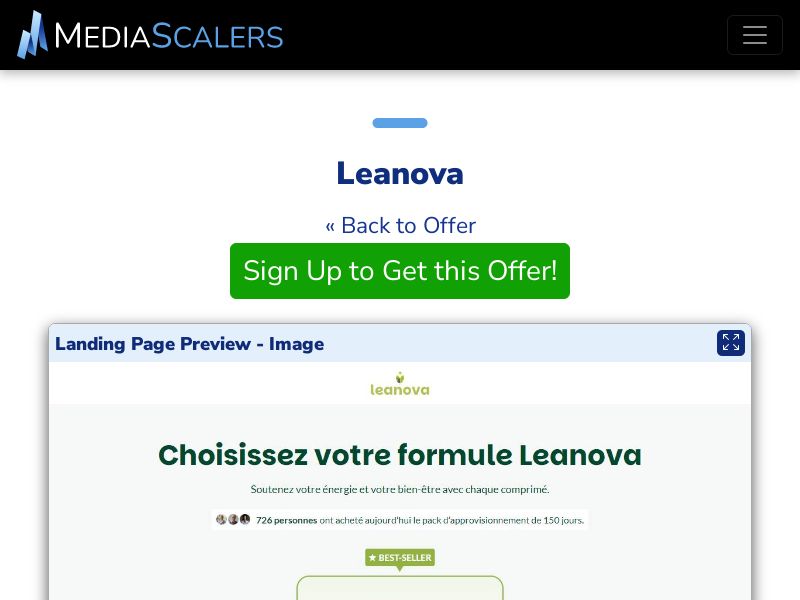 Leanova {+DTC, Quiz} [FR, CH, BE, LU, US, GB]