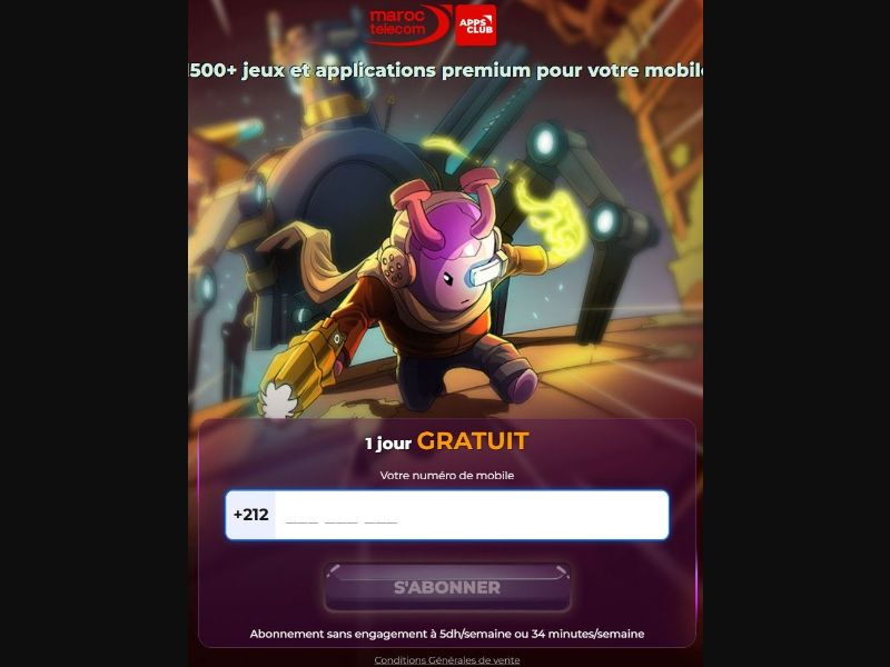 36888 - MA - [MOB] - Apps Club - Maroc Telecom- PIN