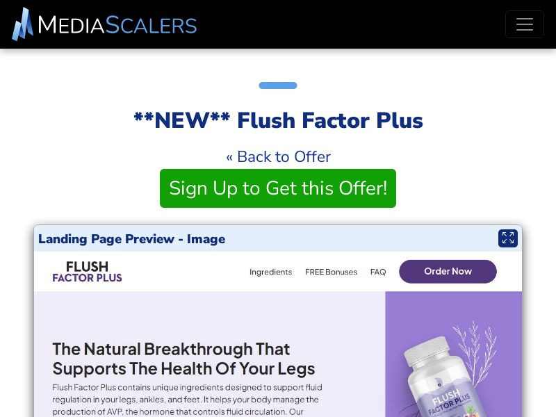 Flush Factor Plus {+VSL, TSL, DTC} [US, CA, AU, UK, NZ, IE]