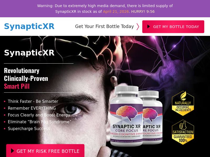 ! NEW OFFER - SynapticXR Brain Low CTC [US,CA] (Social,Banner,Native,Push,SEO,Search,Brand Bidding) - CPA 