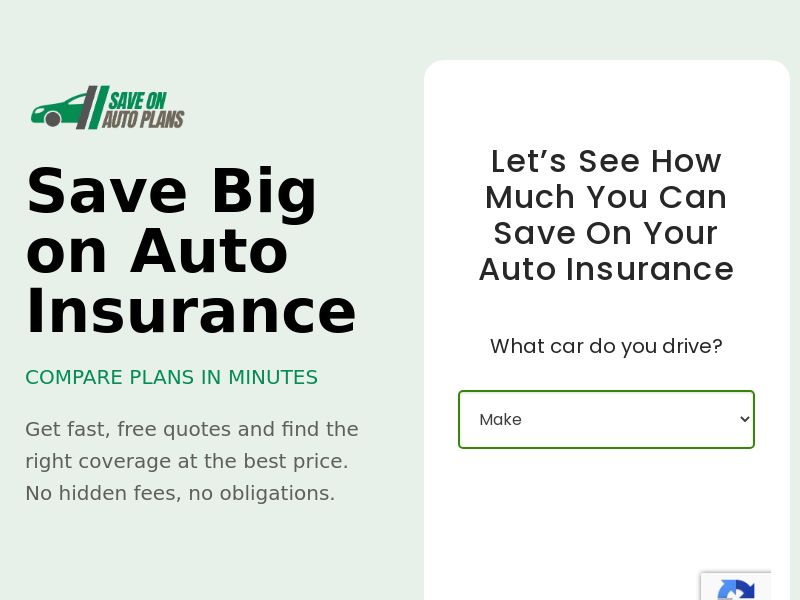 Save On Auto Plans 