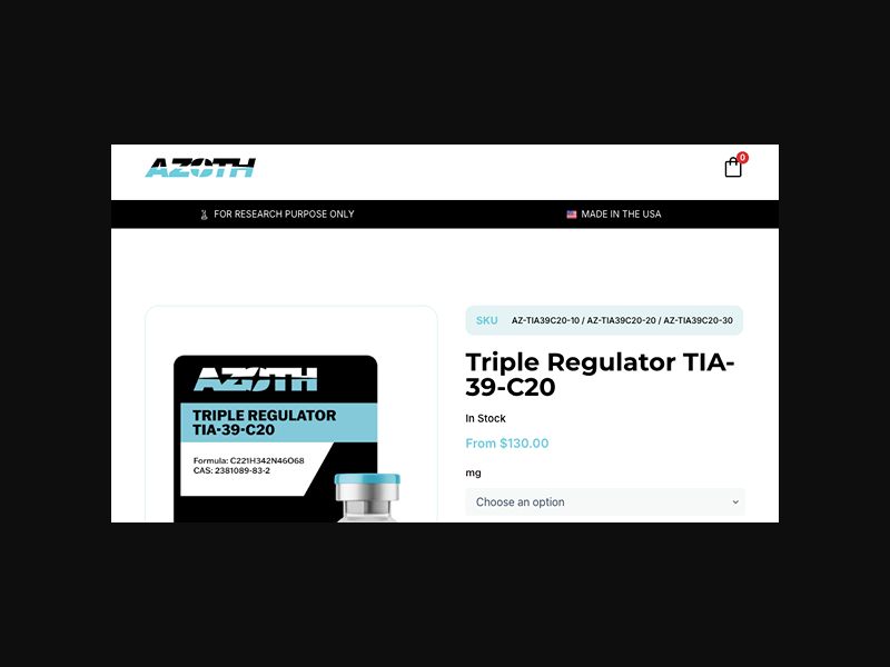 AZOTH Peptides - Triple Regulator - RevShare (US)