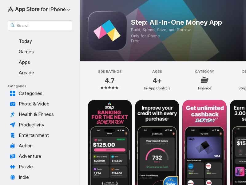 Step - Banking that Builds Credit - CPL - iOS (US)