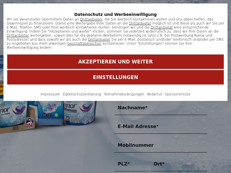 DE - SOI Sweep - Lenor Probierpaket