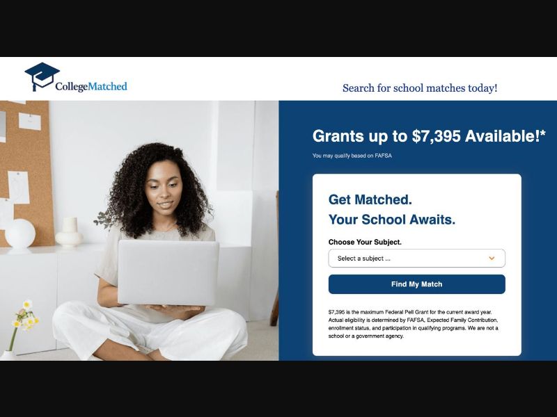 [WEB+MOB] CollegeMatched - Search for School Matches Today /US SOI