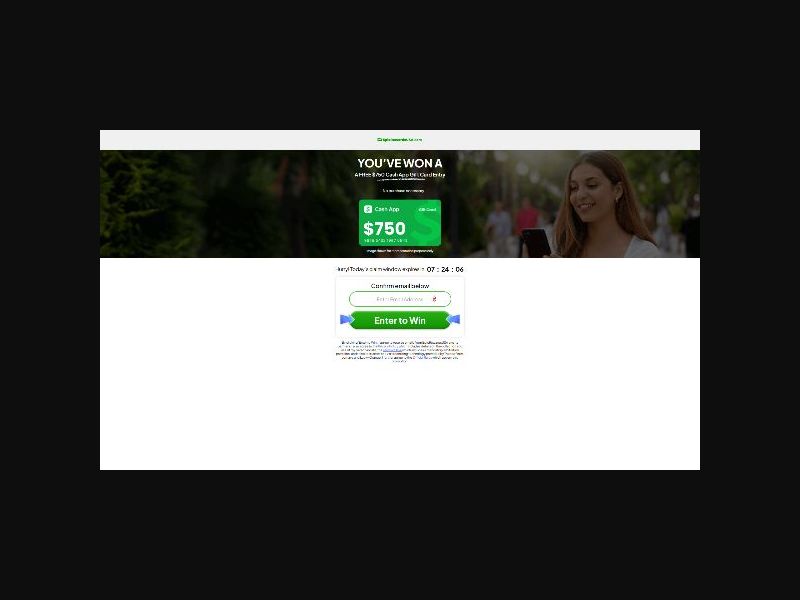 Epic Rewards USA - $750 Cash App Gift Card Entry - SOI (US)