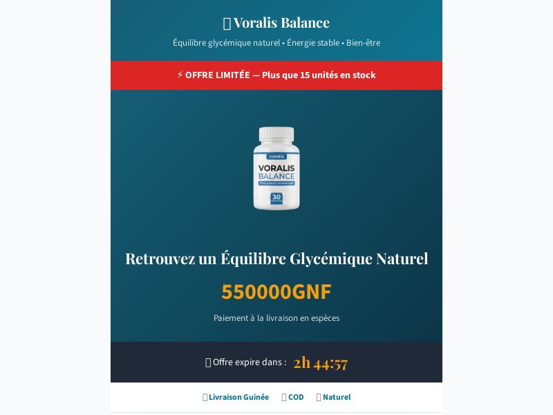 VORALIS BALANCE GN - SUGAR CONTROL SUPPLEMENT