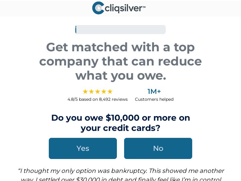 Cliqsilver Debt - US - 8AM-8PM EST - Non-Incent