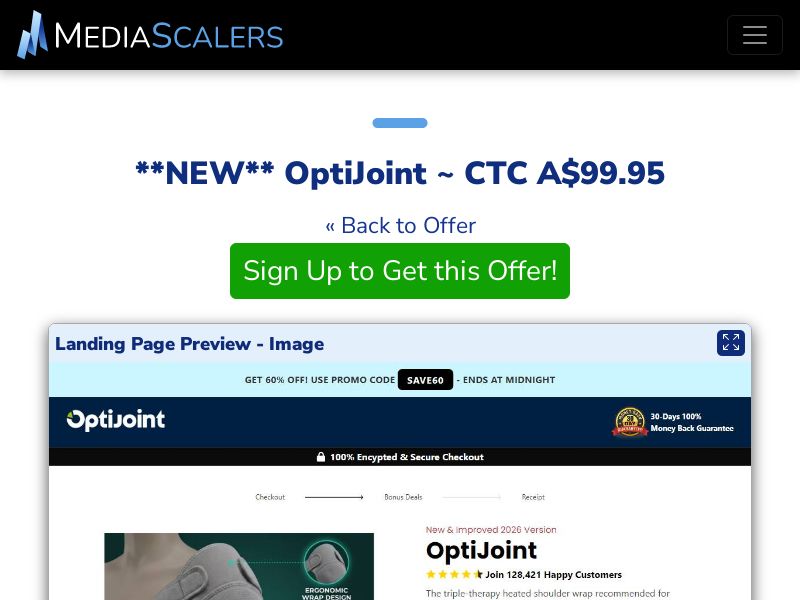 OptiJoint ~ CTC A$99.95 {+DTC, Alt-Landers} (Event Tracking) [AU]