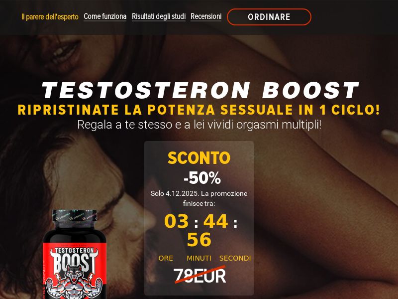 Testosteron Boost EU - POTENCY TREATMENT PRODUCT