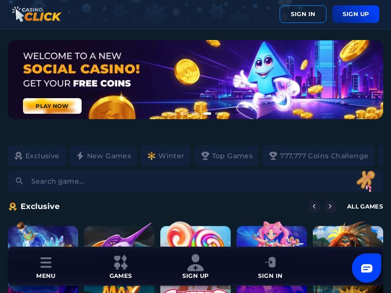 Casino Click - CPL - SOI - SignUp
